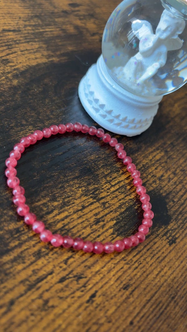 Bracelet agate veines de dragon 4mm