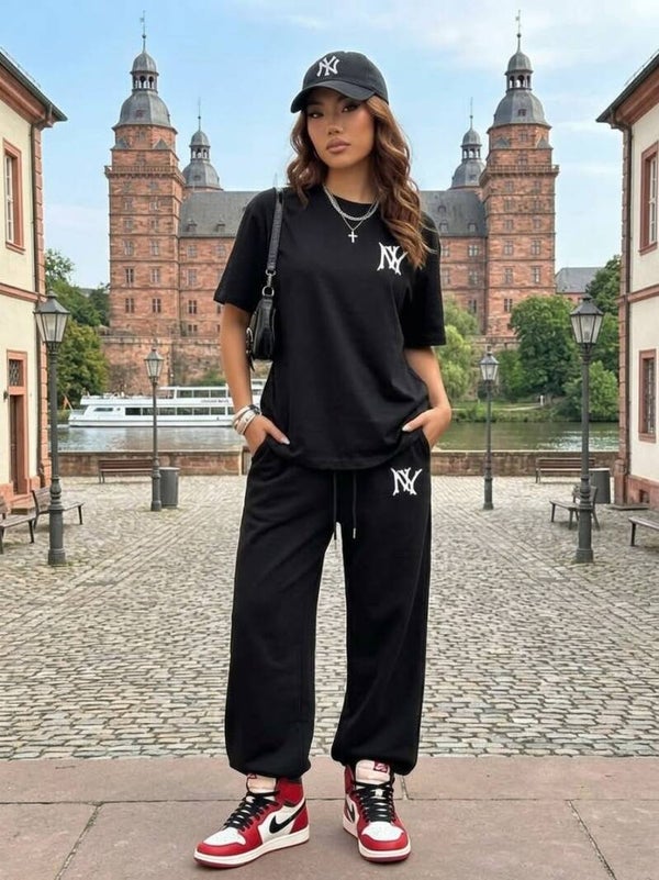 Zweiteiler Nischen-Hip-Hop- Y2K-Stil