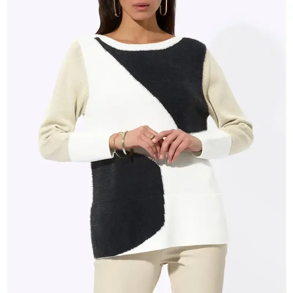 Pullover m. Flauschgarn