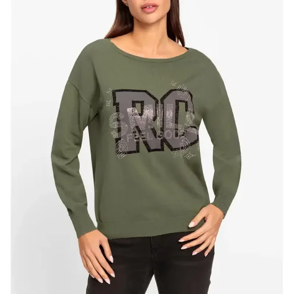 Pullover m. Statement-Print