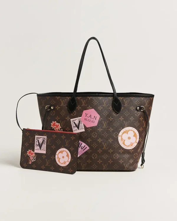 Pre-Owned Neverfull MM World Tour Japan Monogram
