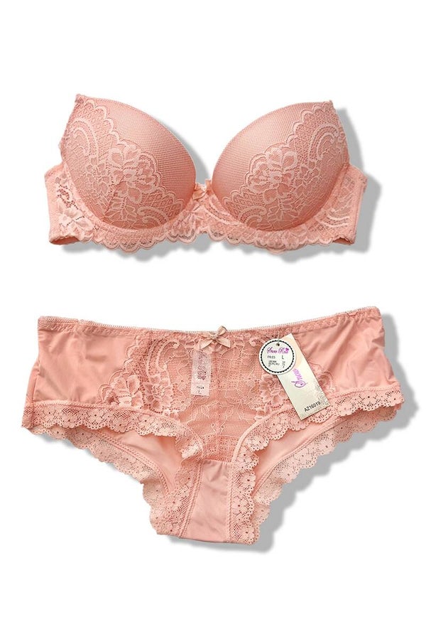 Spitzen-Dessous-Set mit BH und Slip