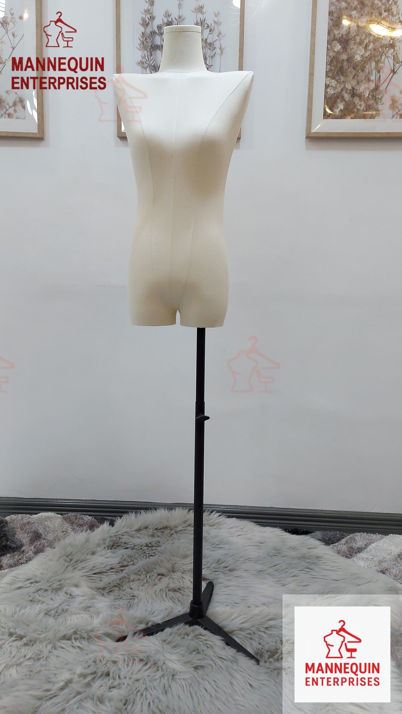 Female Half-Body Torso Mannequin  Armless Dress Form