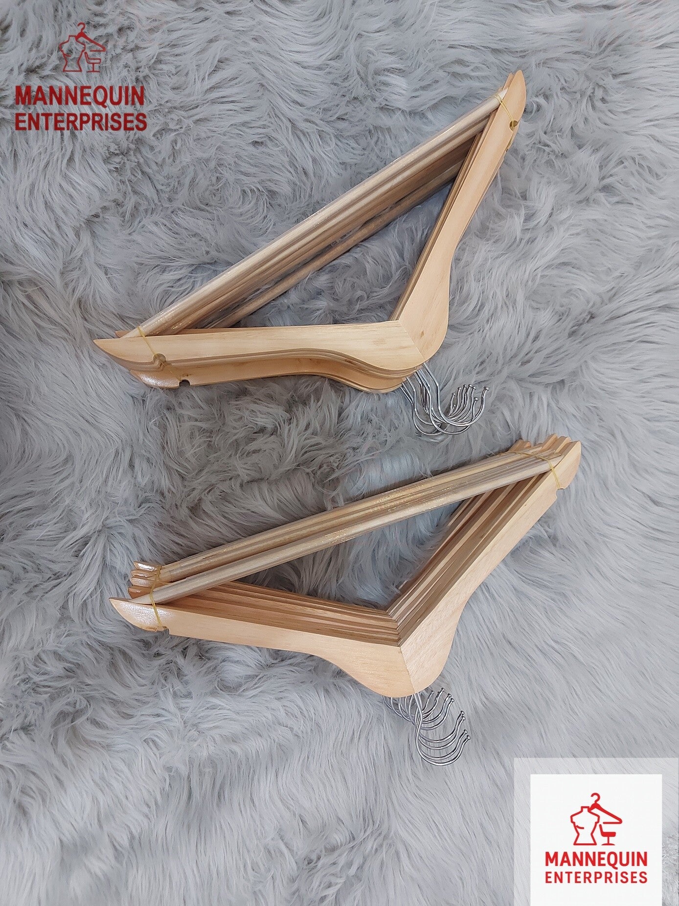 Kids Wooden Hanger – Premium Solid Wood 130pcs