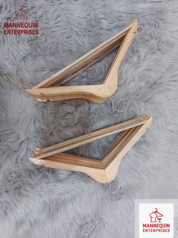 Kids Wooden Hanger – Premium Solid Wood 130pcs