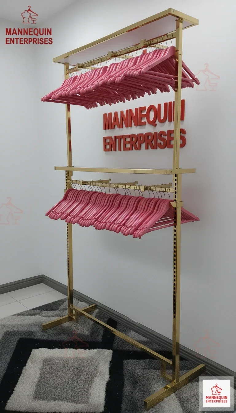 Wooden Anti-Slip Adult Clothing Hanger – Pink