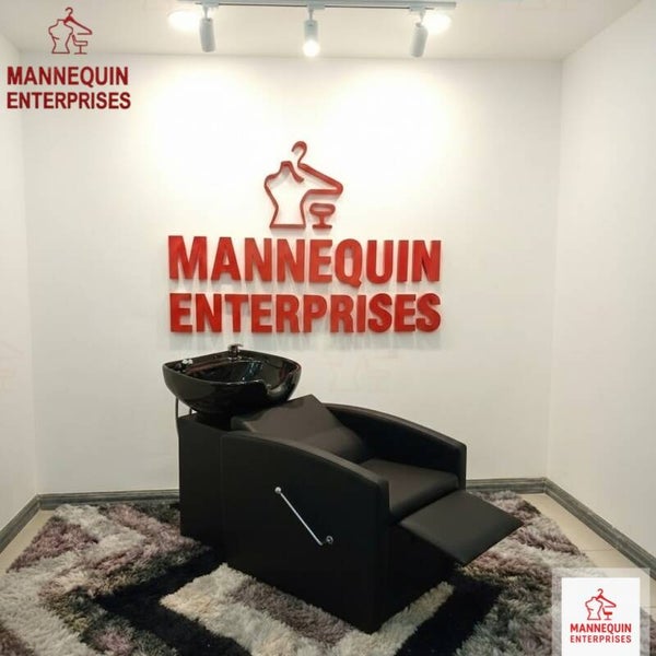 Black Salon Shampoo Chair with Ceramic Basin – Full Set