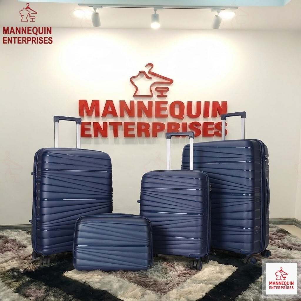 Premium Hard Shell Luggage Set – Navy Blue Spinner Series