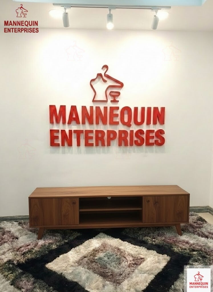 Walnut Wood Veneer TV Cabinet – 1.8m Modern