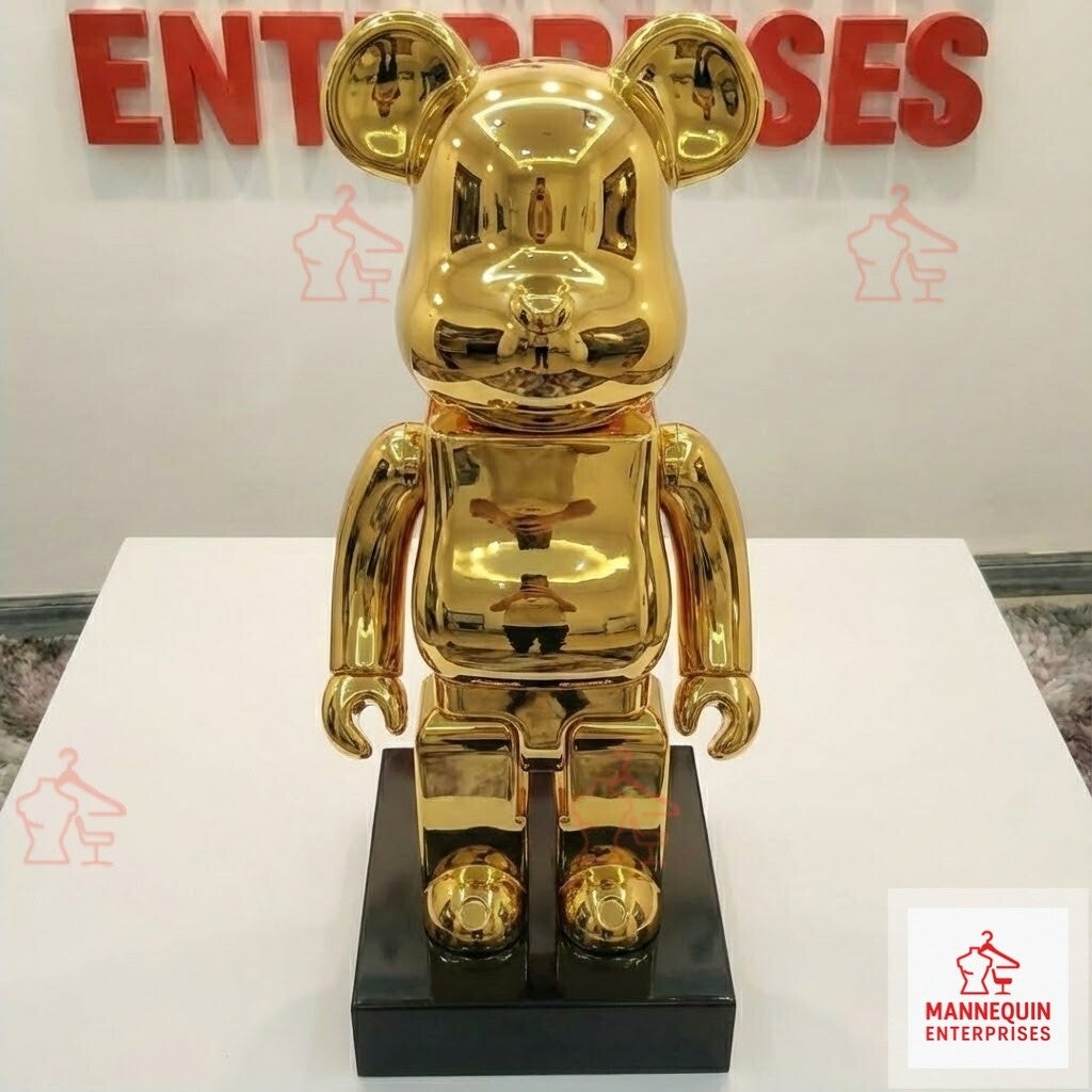 Luxury Bear Art Sculpture Mirror Finish Display Edition