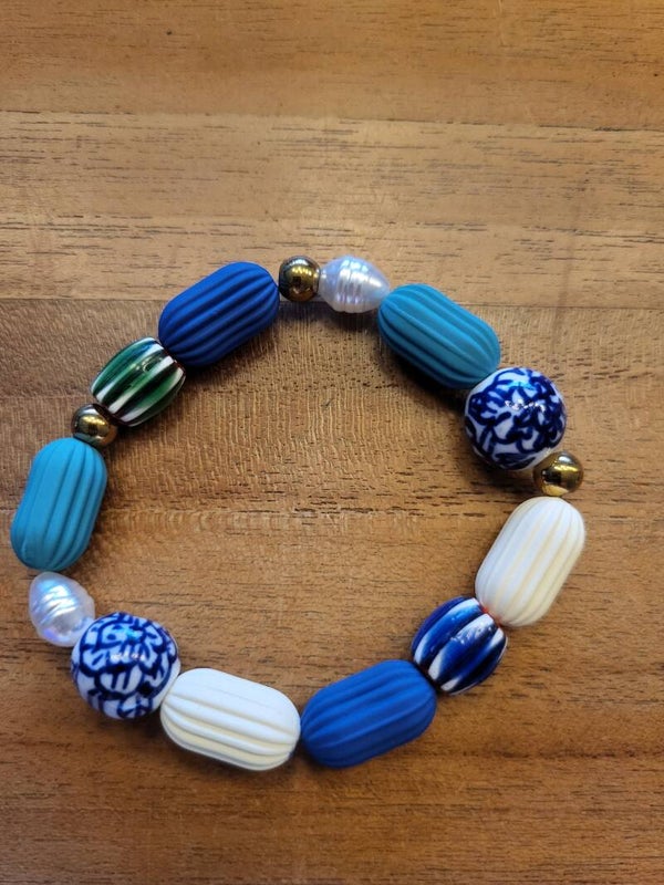 Acryl ovaal multicolour