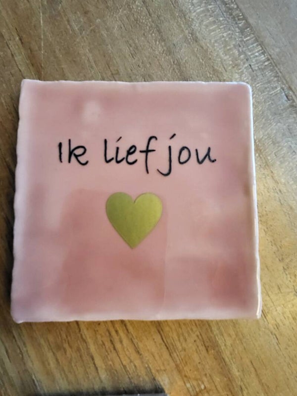 Ik lief jou oud roze