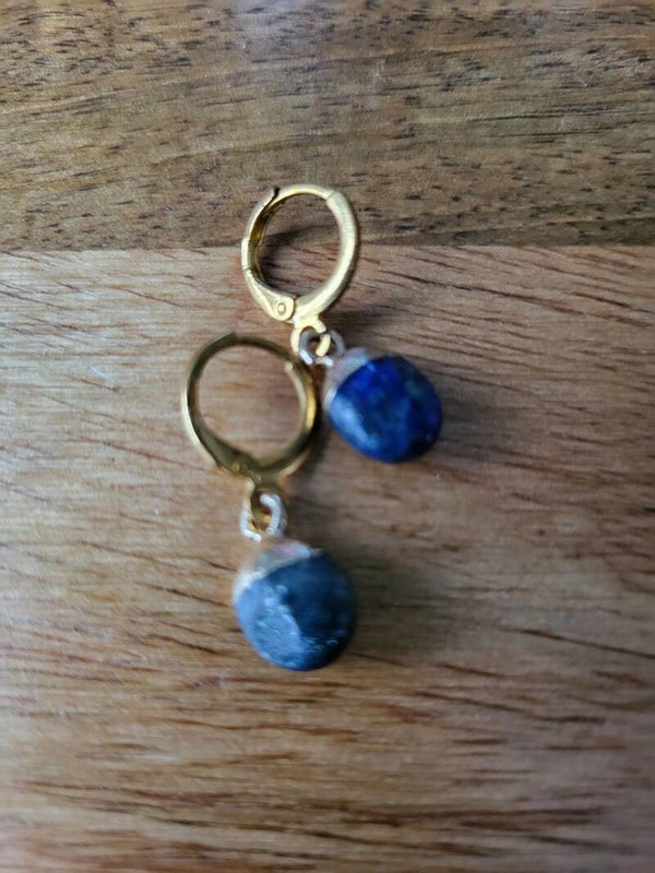 Oorbellen natuursteen