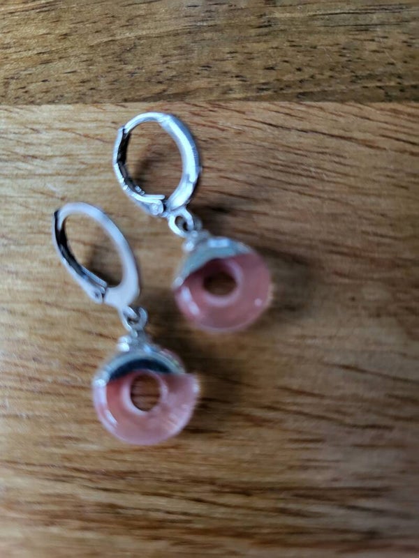 Oorbellen natuursteen