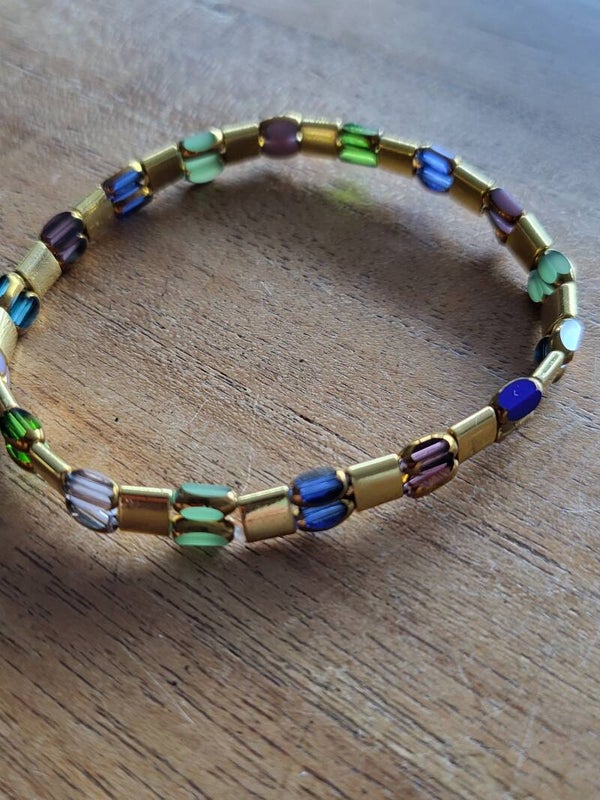 Glas facet met RVS dubbeldraads