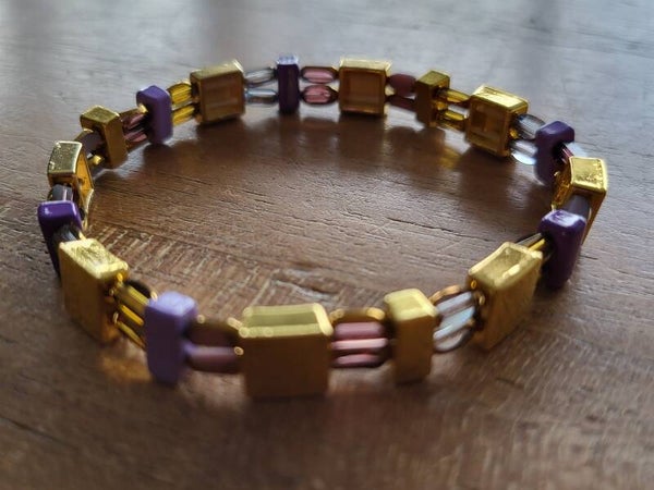 Glas facet met RVS dubbeldraads