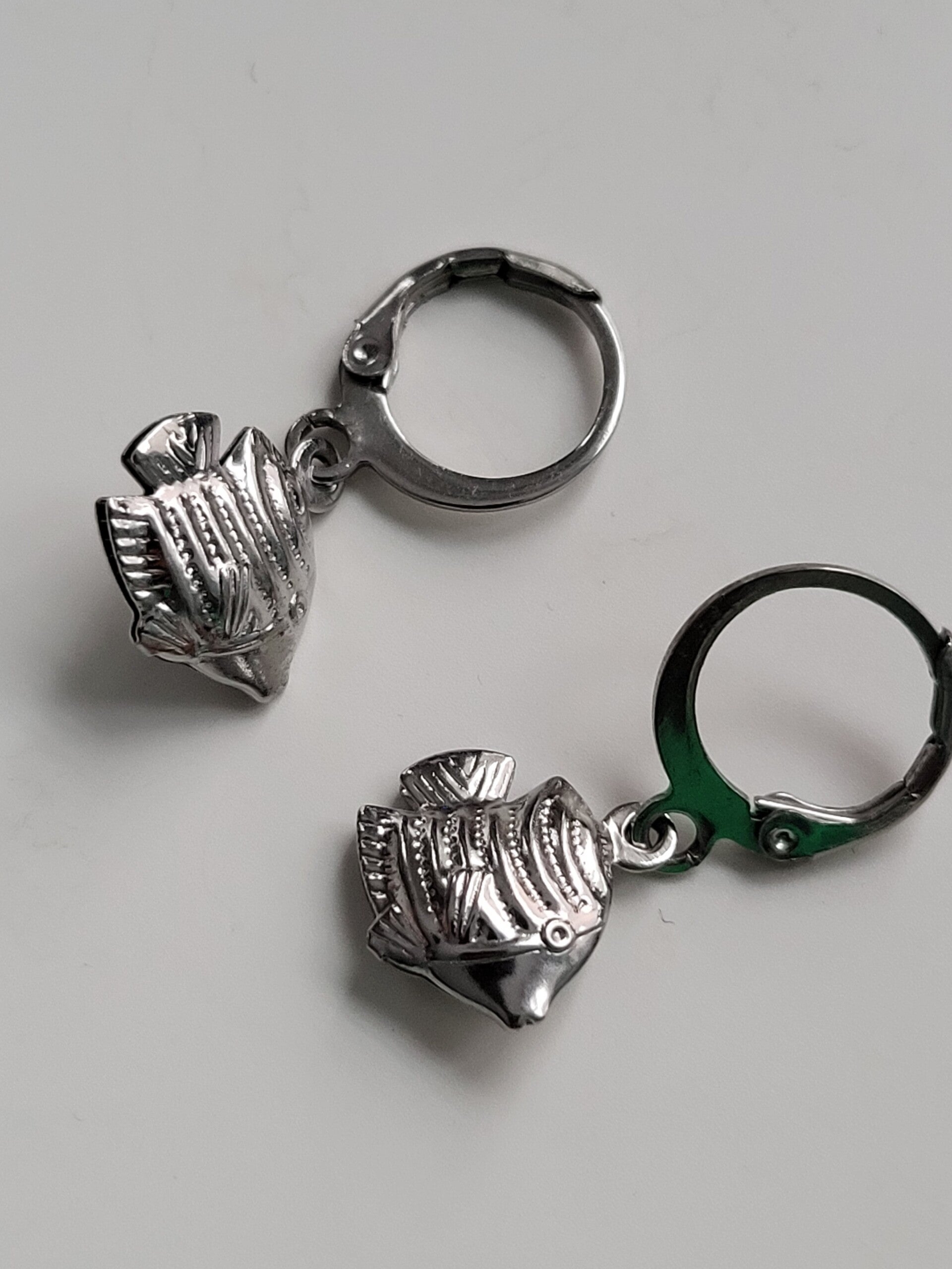 Oorbellen hanger met rvs haakje