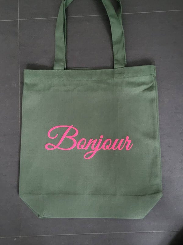 Katoenen tas met opdruk