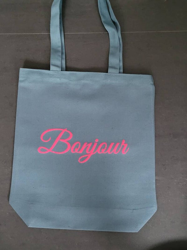 Katoenen tas met opdruk