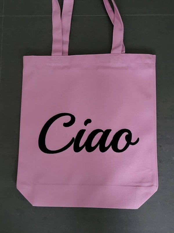 Katoenen tas met opdruk
