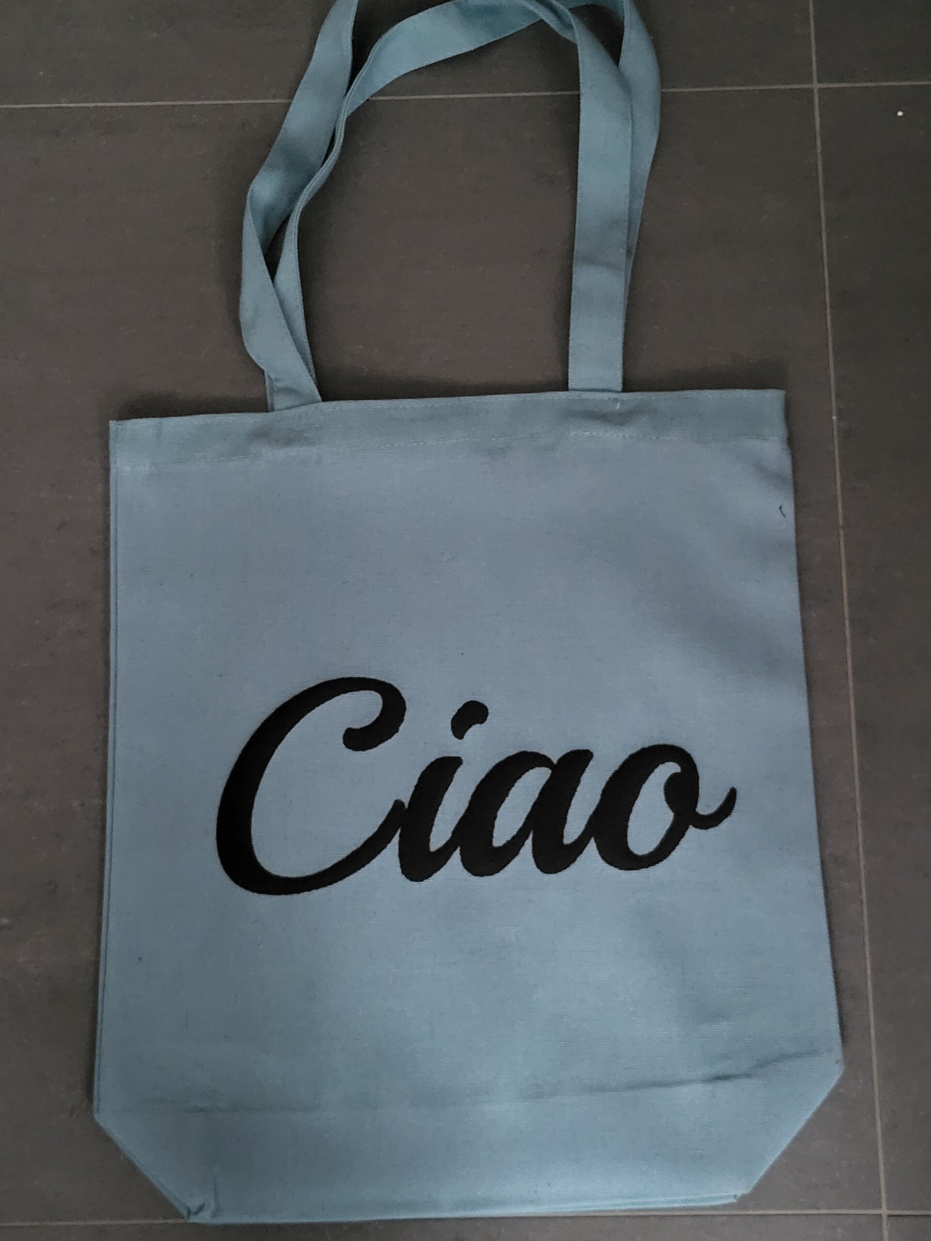 Katoenen tas met opdruk