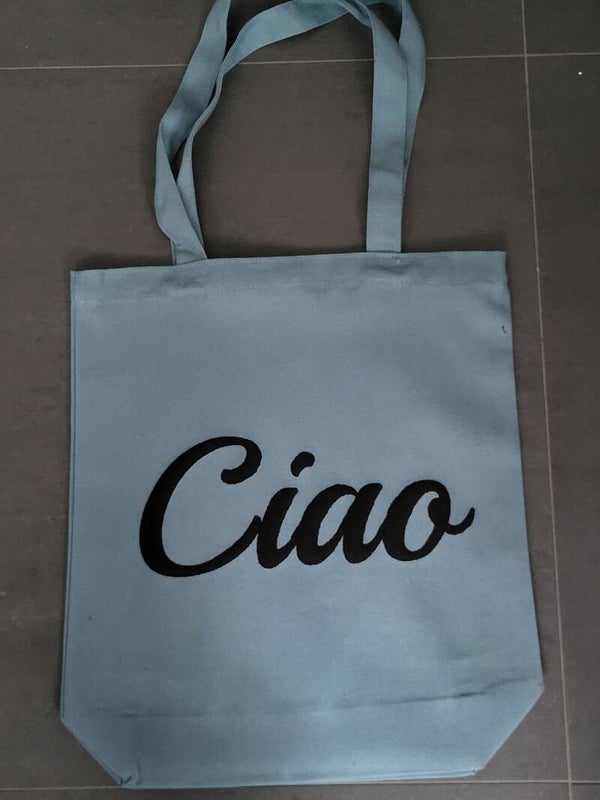 Katoenen tas met opdruk