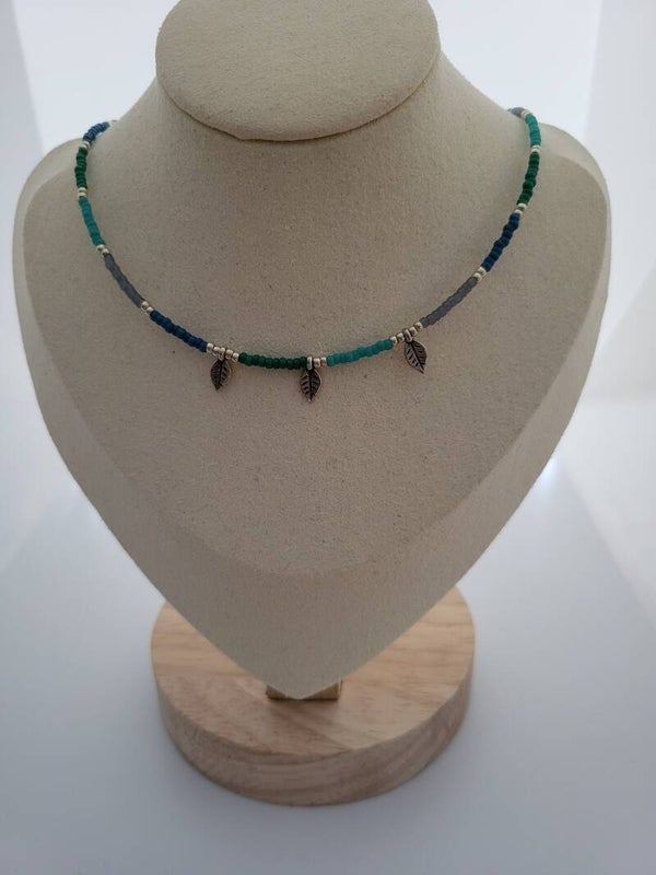 Ketting glaskraaltjes 40cm met verlengketting