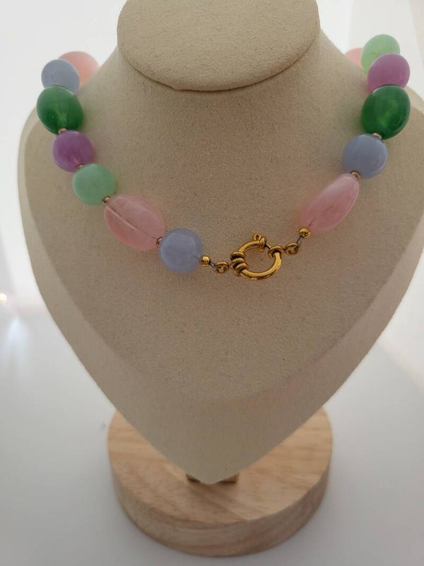 Ketting 40 cm kraal assortie