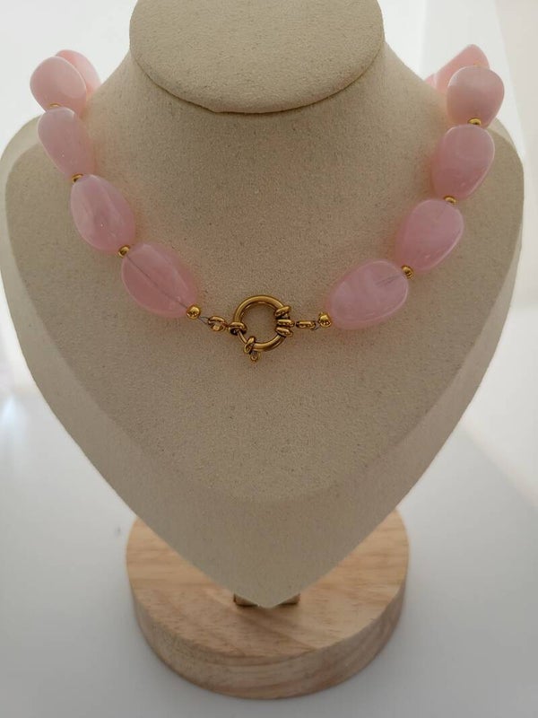 Ketting 40 cm kraal ovaal