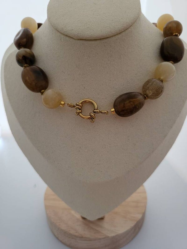 Ketting 40 cm kraal assortie