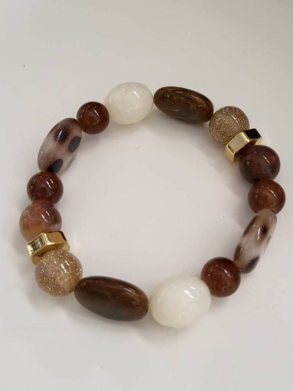 Armband acryl panter