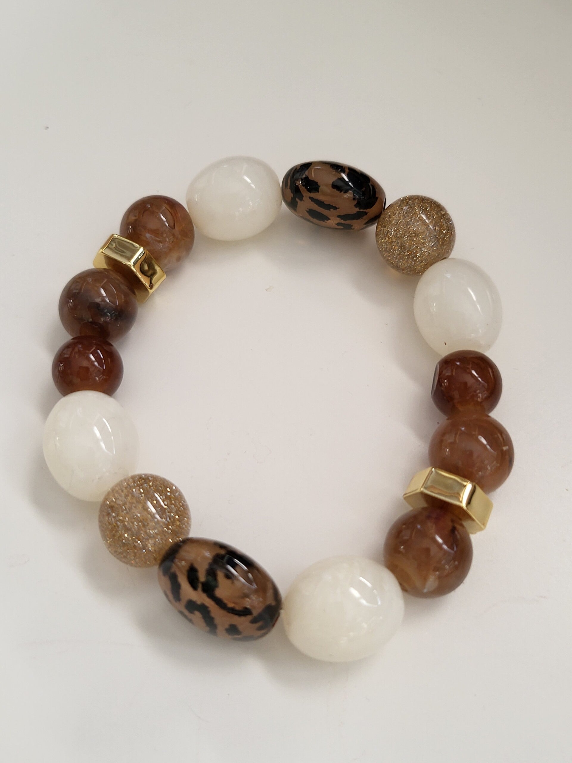 Armband acryl panter
