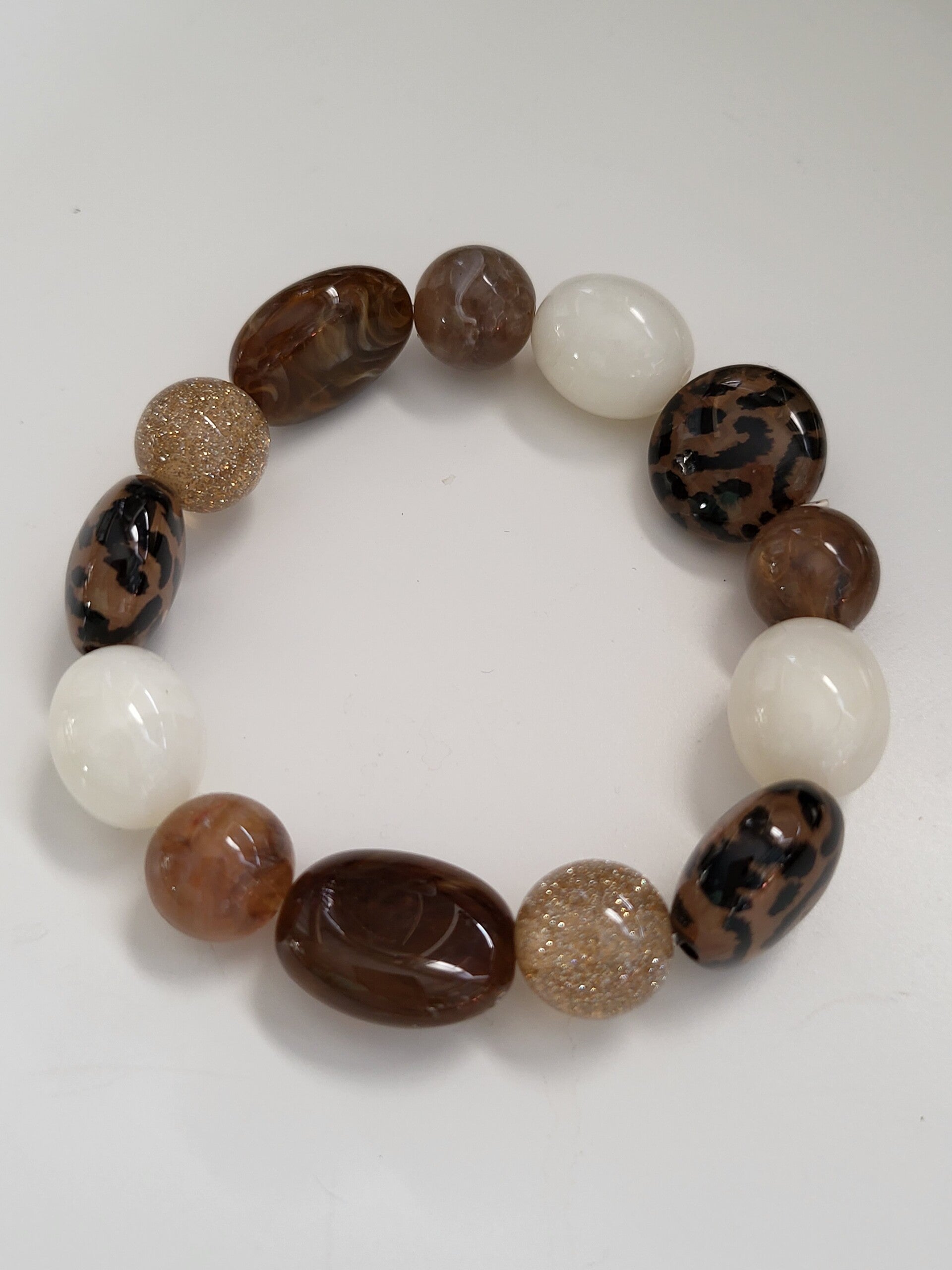 Armband acryl panter
