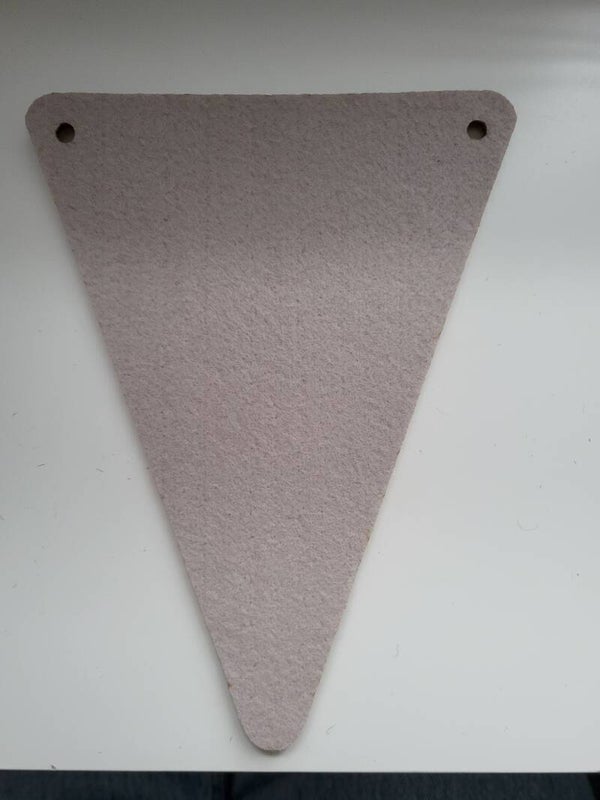 Vlag beige inclusief letter