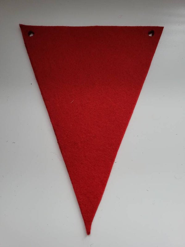 Vlag rood inclusief letter