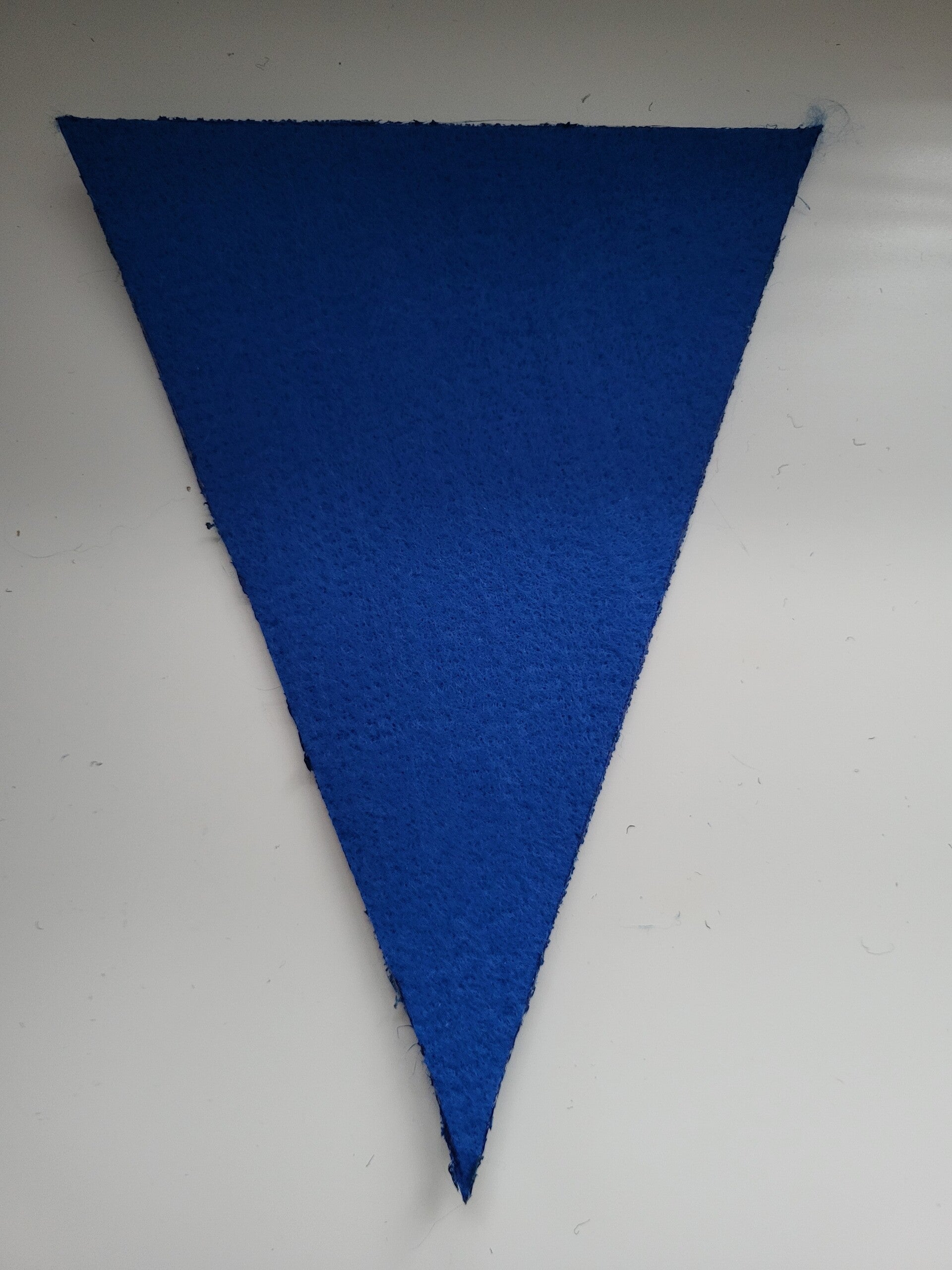 Vlag blauw inclusief letter