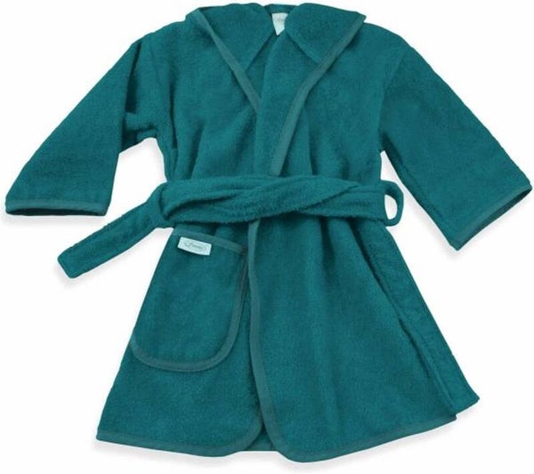Badjas 1-2 jaar lake green Inclusief borduring