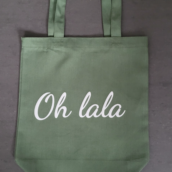 Katoenen tas met opdruk