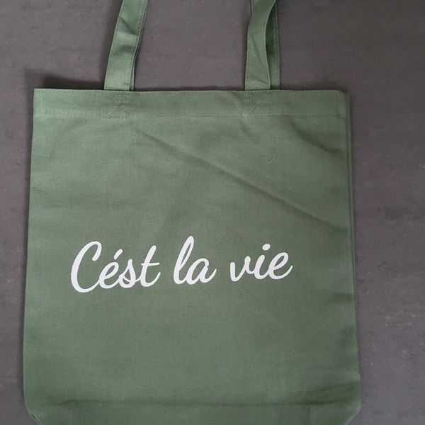 Katoenen tas met opdruk