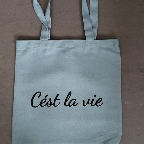 Katoenen tas met opdruk