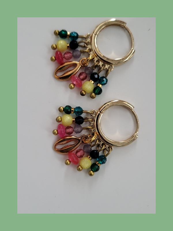 Goud rvs met bedeltjes