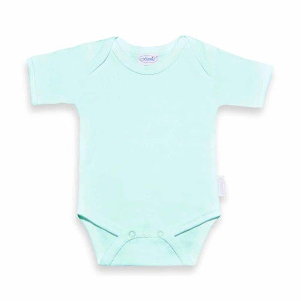 Romper mintgroen maat 62-68 inclusief bedrukking