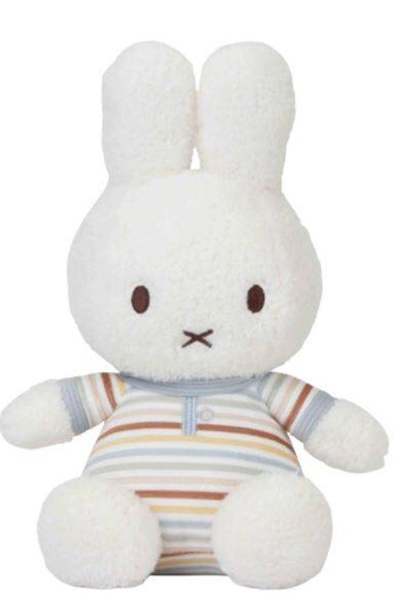 Nijntje x Little Dutch Vintage Sunny Stripes knuffel 25cm inclusief naam/geboortedatum