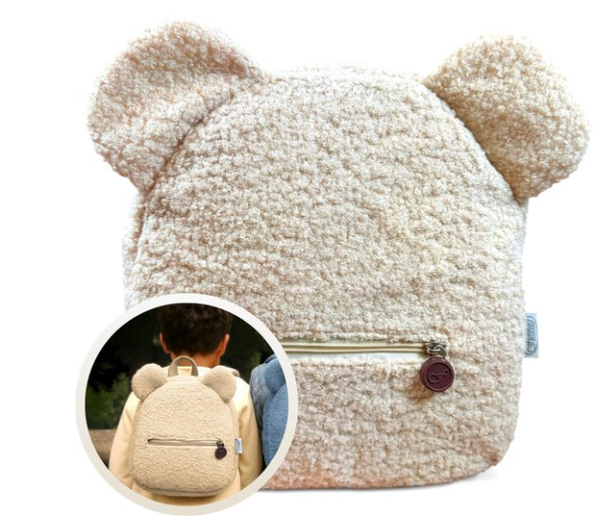 Funnies Rugzak Teddy met Oortjes Milk met naam