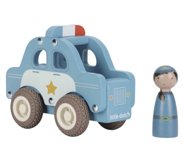 Little Dutch Politiewagen inclusief naam