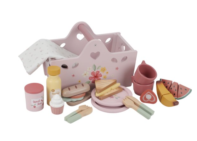 Little Dutch Picknickset inclusief naam en geboortedatum op picknickkleedjekleedje