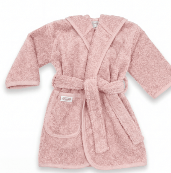 Badjas 1-2 jaar blush Inclusief borduring