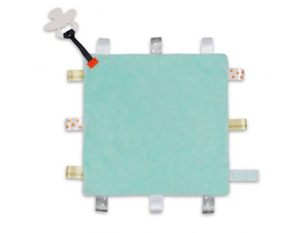 Speendoekje vierkant mintgroen inclusief borduring