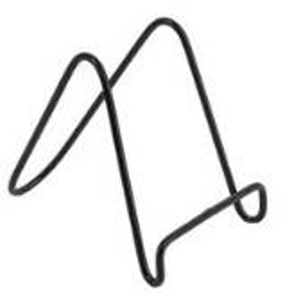 Standaardje staal zwart geschikt voor 3mm en 6mm tegeltje