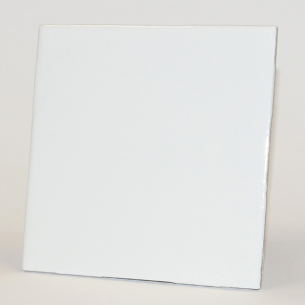 Tegeltje eigen tekst wit 10x10cm (3mm dik)